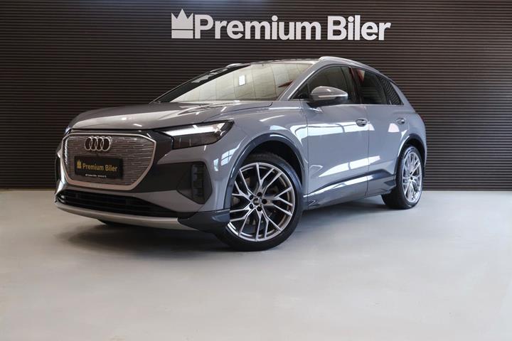 Grå Audi Q4 e-tron fra 2023