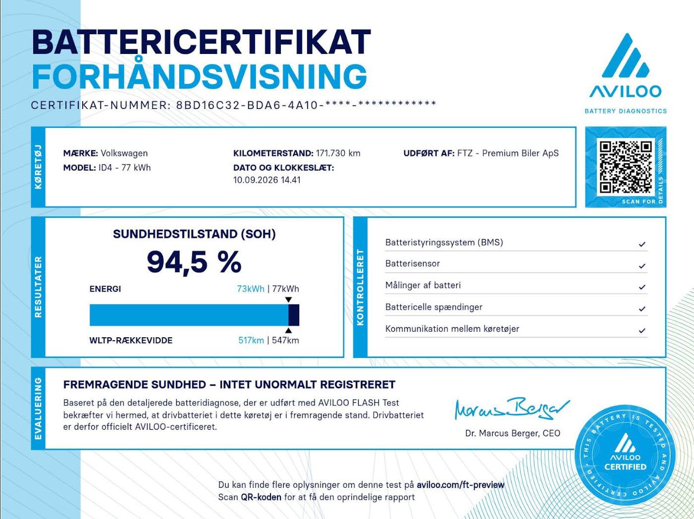 Grå VW ID.4 fra 2023