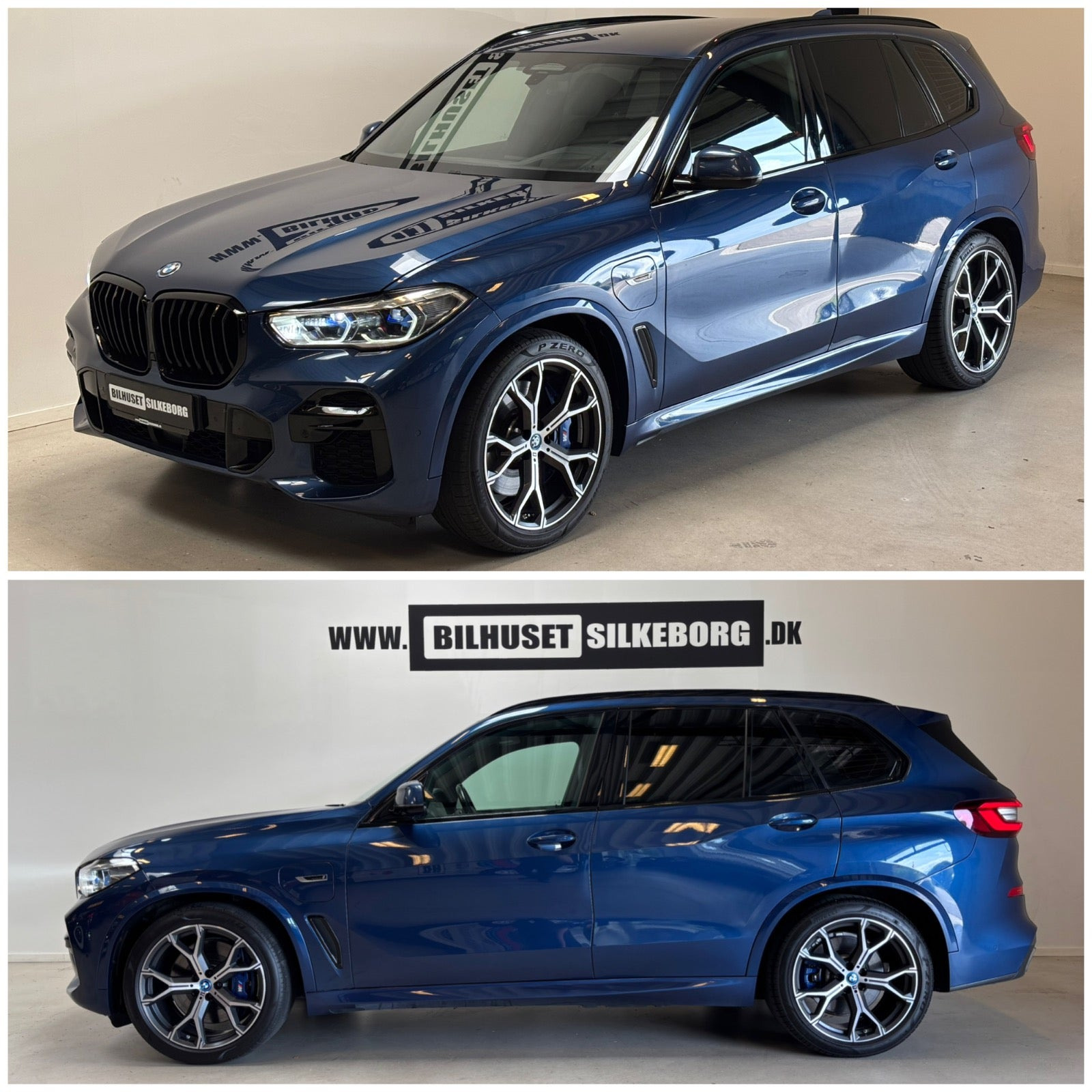 Blå BMW X5 fra 2022