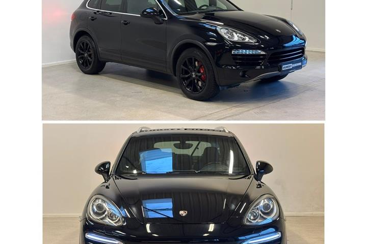 Rød Porsche Cayenne fra 2011