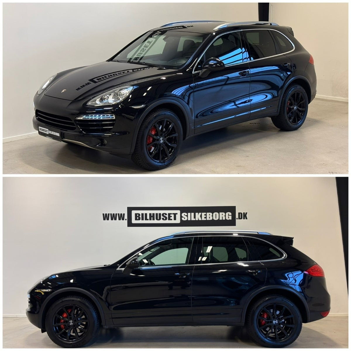 Rød Porsche Cayenne fra 2011