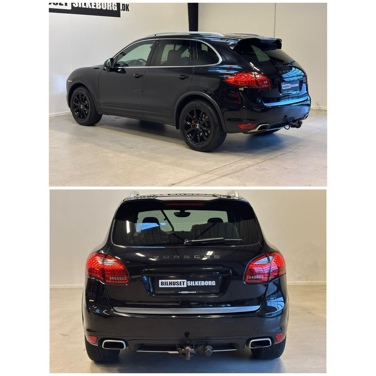 Rød Porsche Cayenne fra 2011
