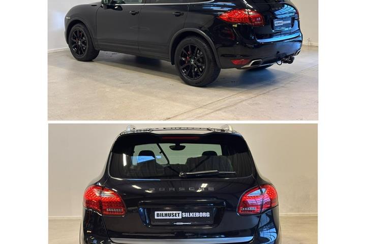 Rød Porsche Cayenne fra 2011