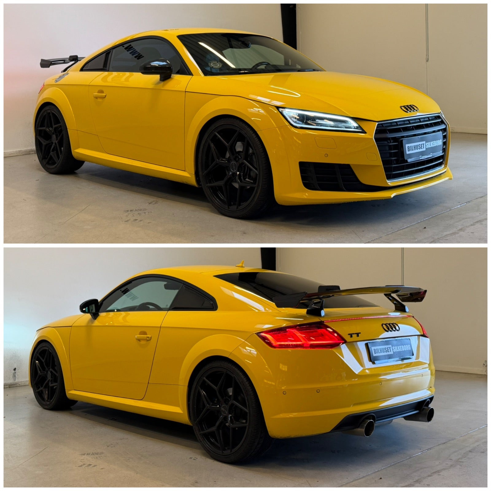Gul Audi TT fra 2016