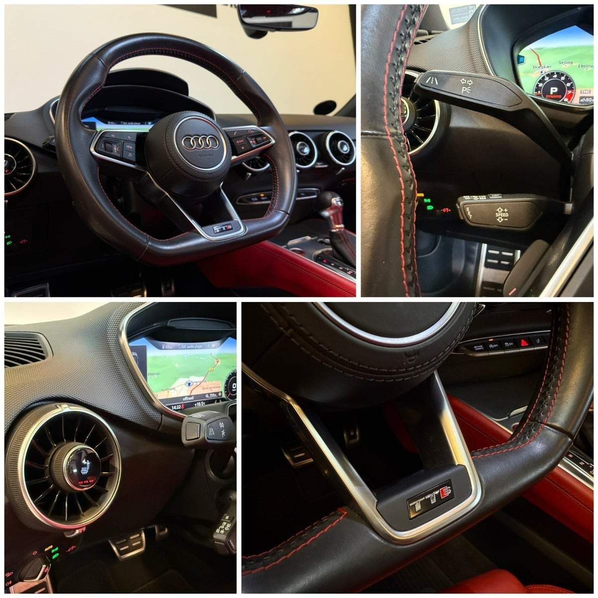 Rød Audi TTS fra 2016
