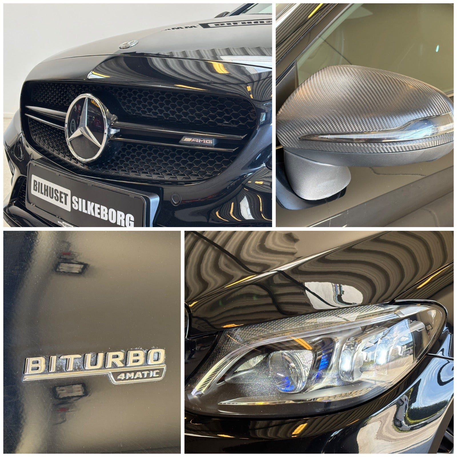 Rød Mercedes C43 fra 2019