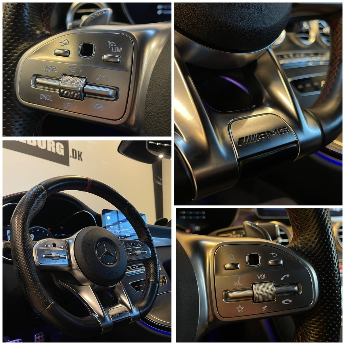 Rød Mercedes C43 fra 2019