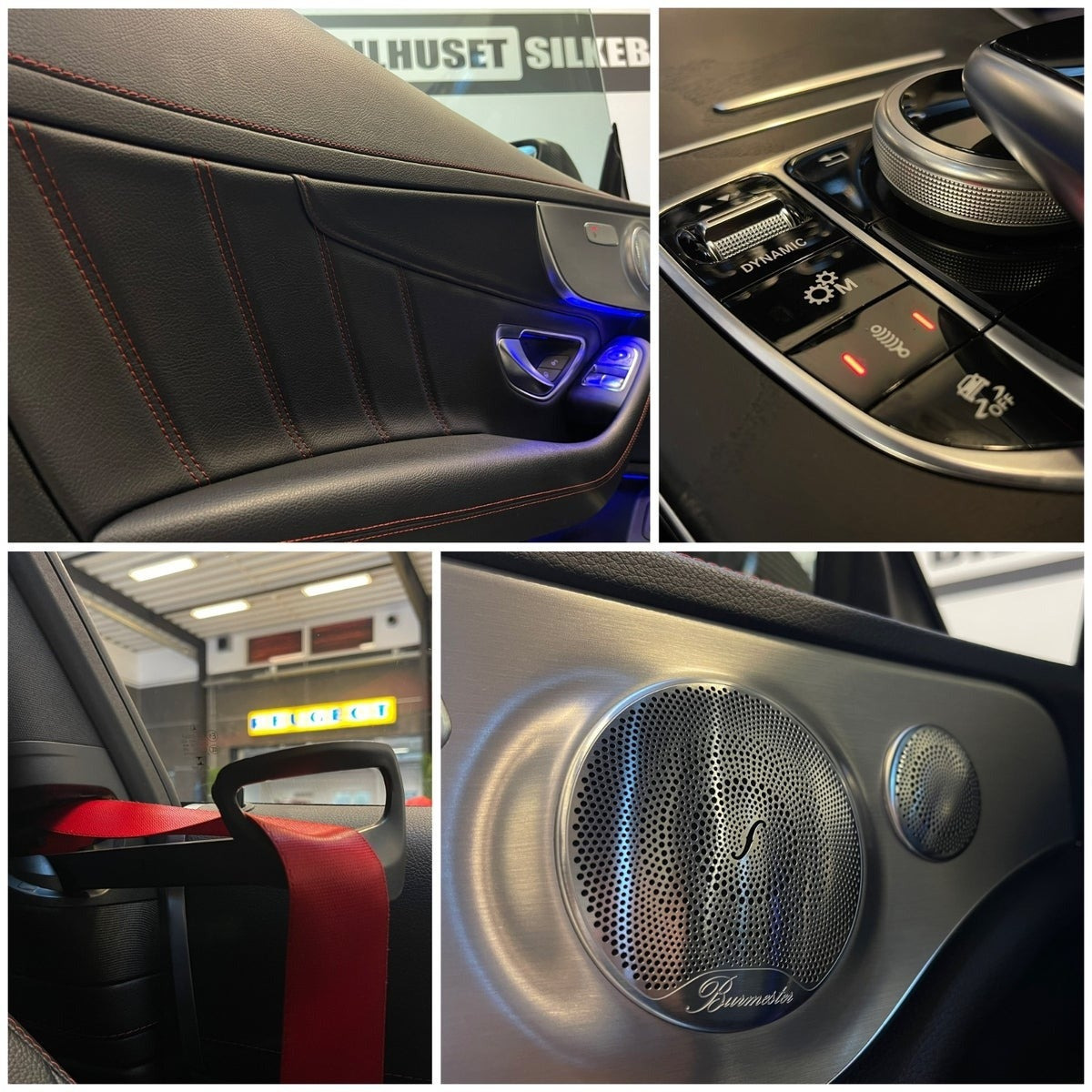 Rød Mercedes C43 fra 2019