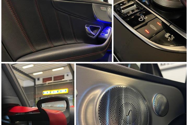 Rød Mercedes C43 fra 2019