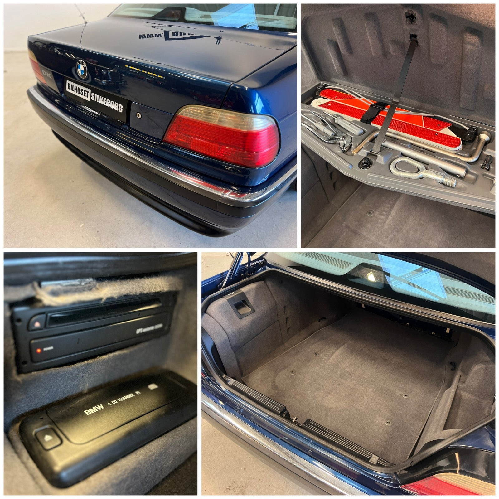 Gul BMW 735i fra 1999