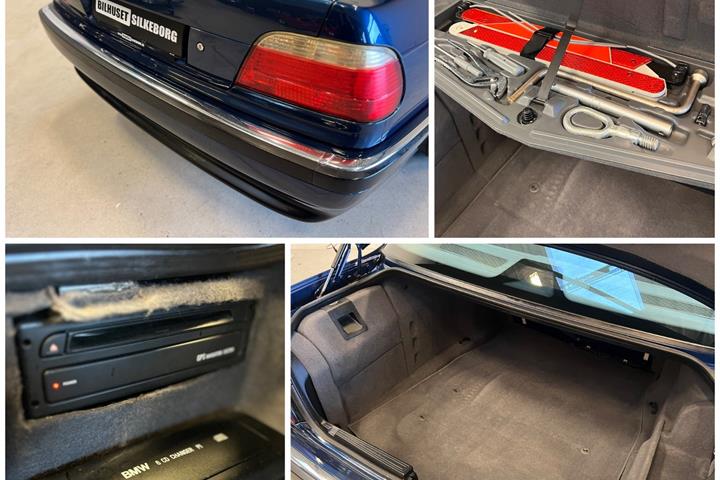 Gul BMW 735i fra 1999
