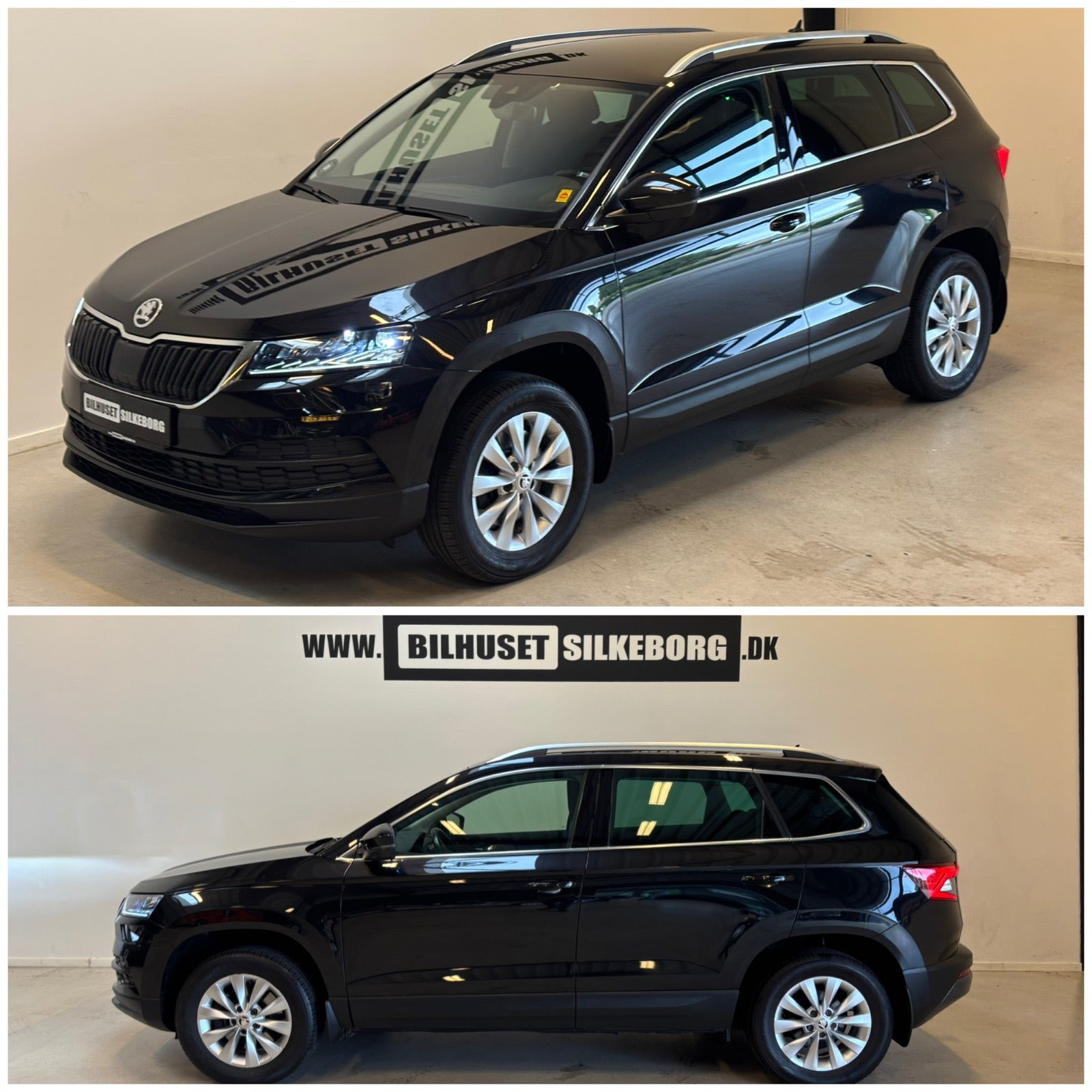 Sort Skoda Karoq fra 2018