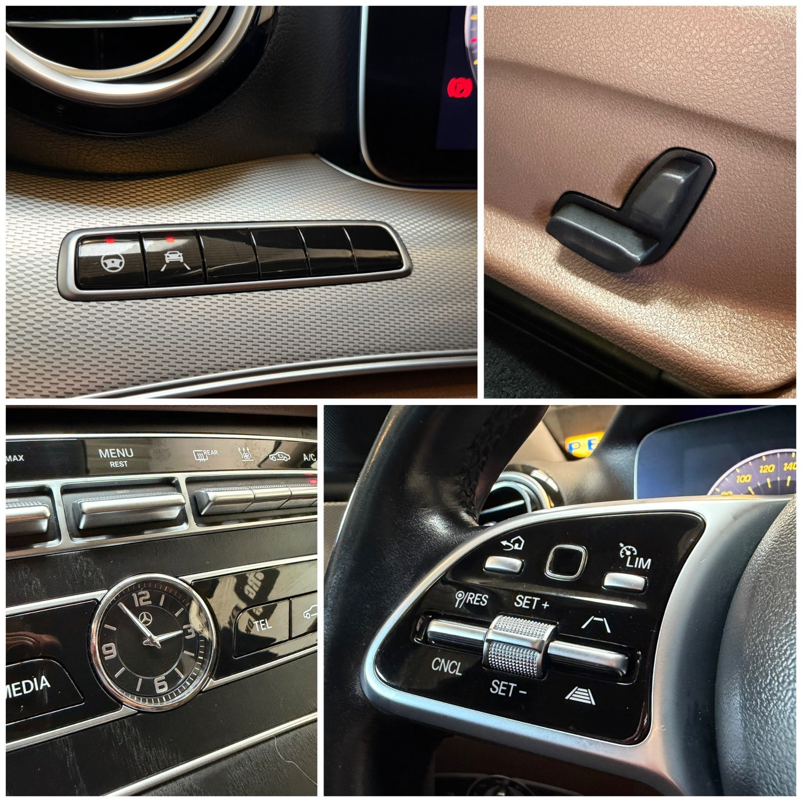 Brun Mercedes E300 de fra 2020