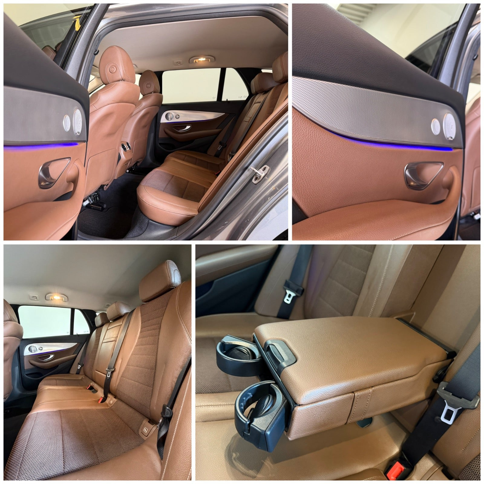 Brun Mercedes E300 de fra 2020