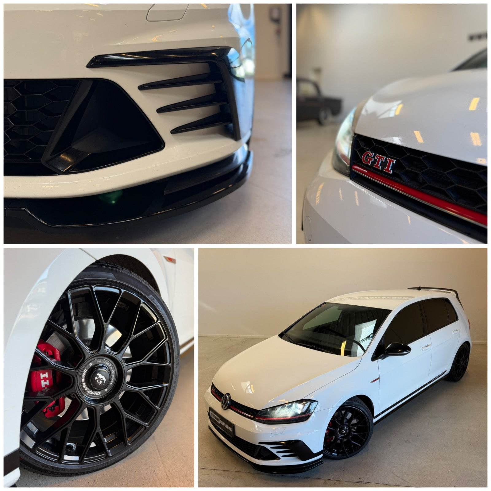 Rød VW Golf VII fra 2017