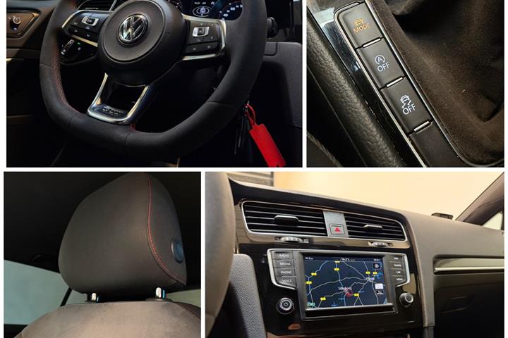 Rød VW Golf VII fra 2017