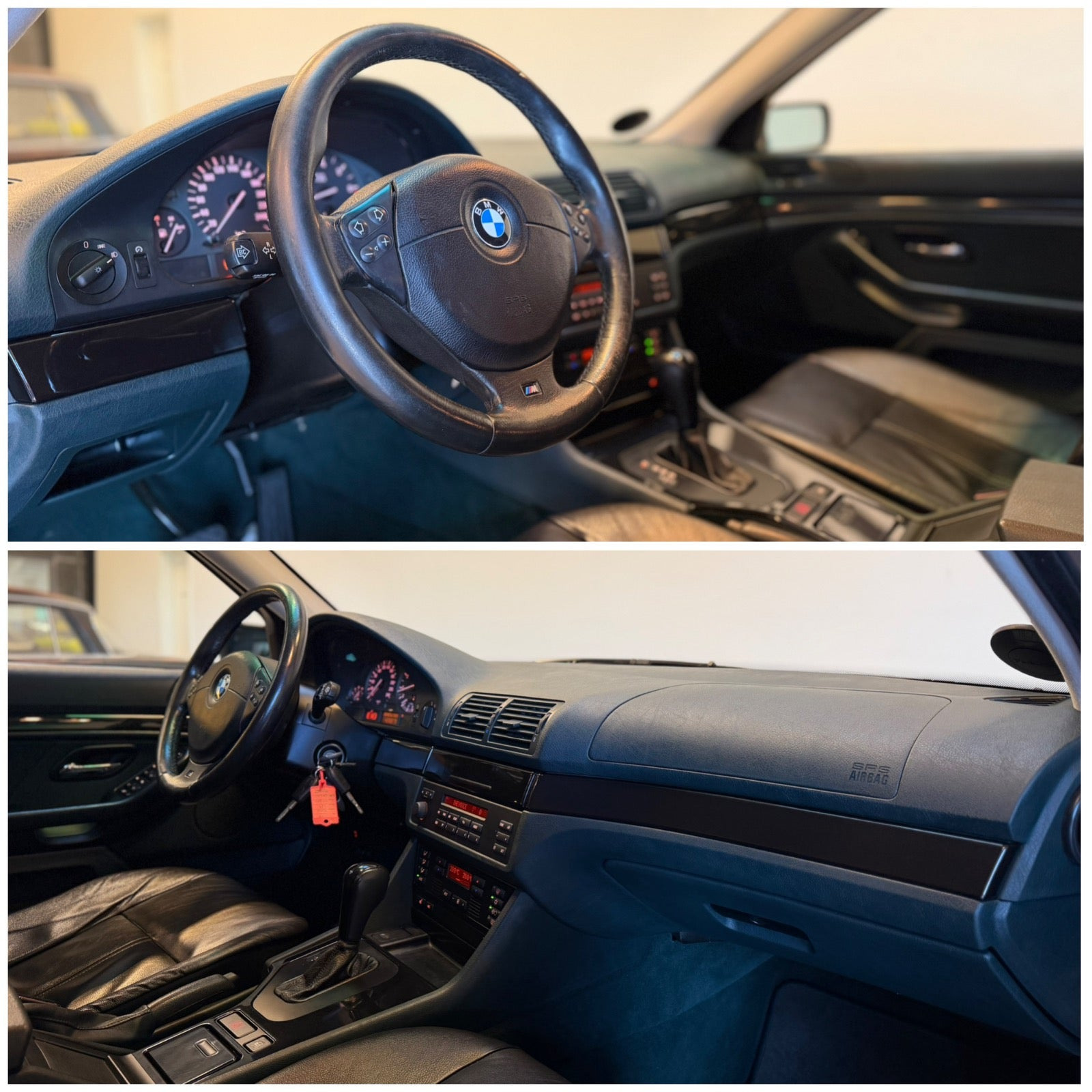 Grøn BMW 523i fra 1999