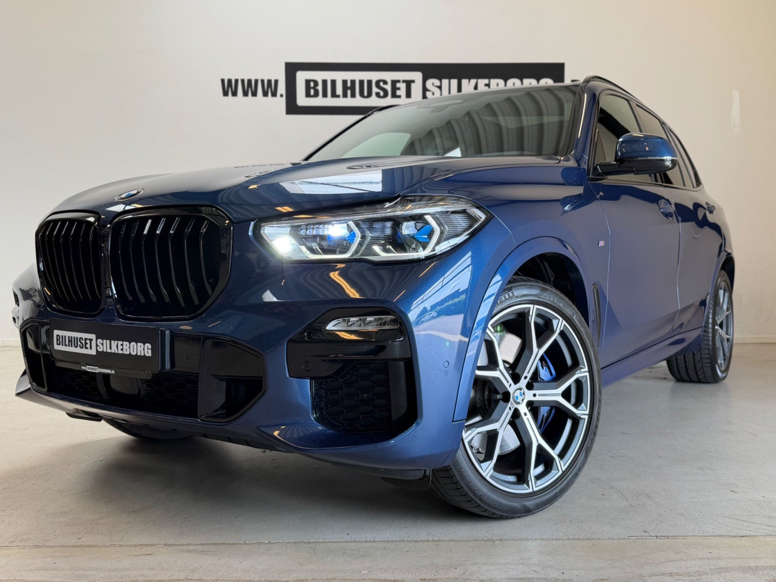 Blå BMW X5 fra 2019