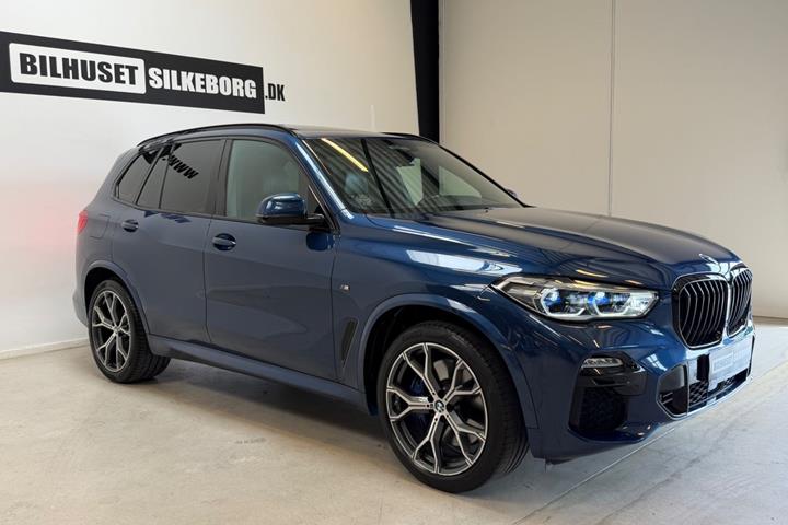 Blå BMW X5 fra 2019