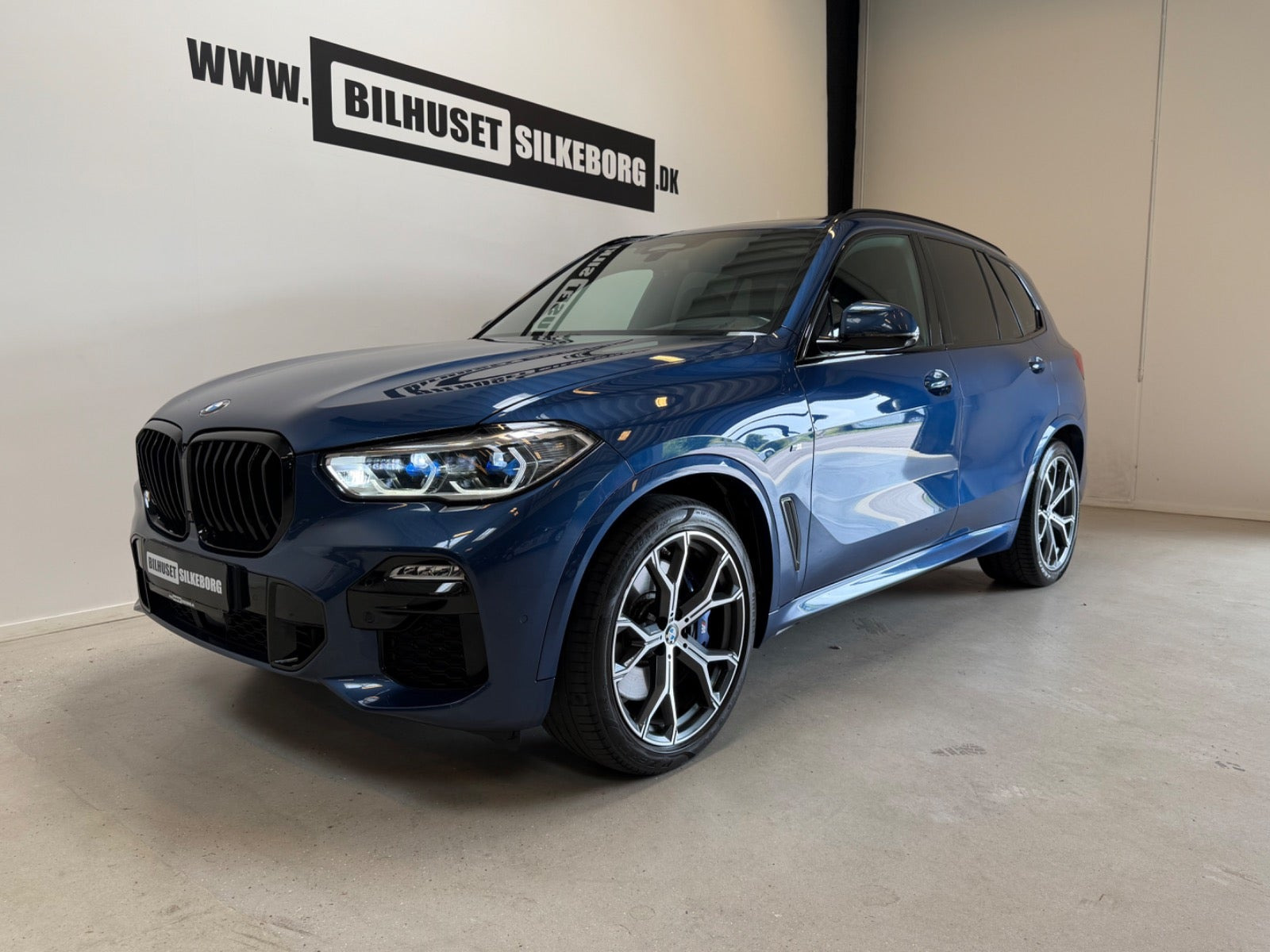 Blå BMW X5 fra 2019