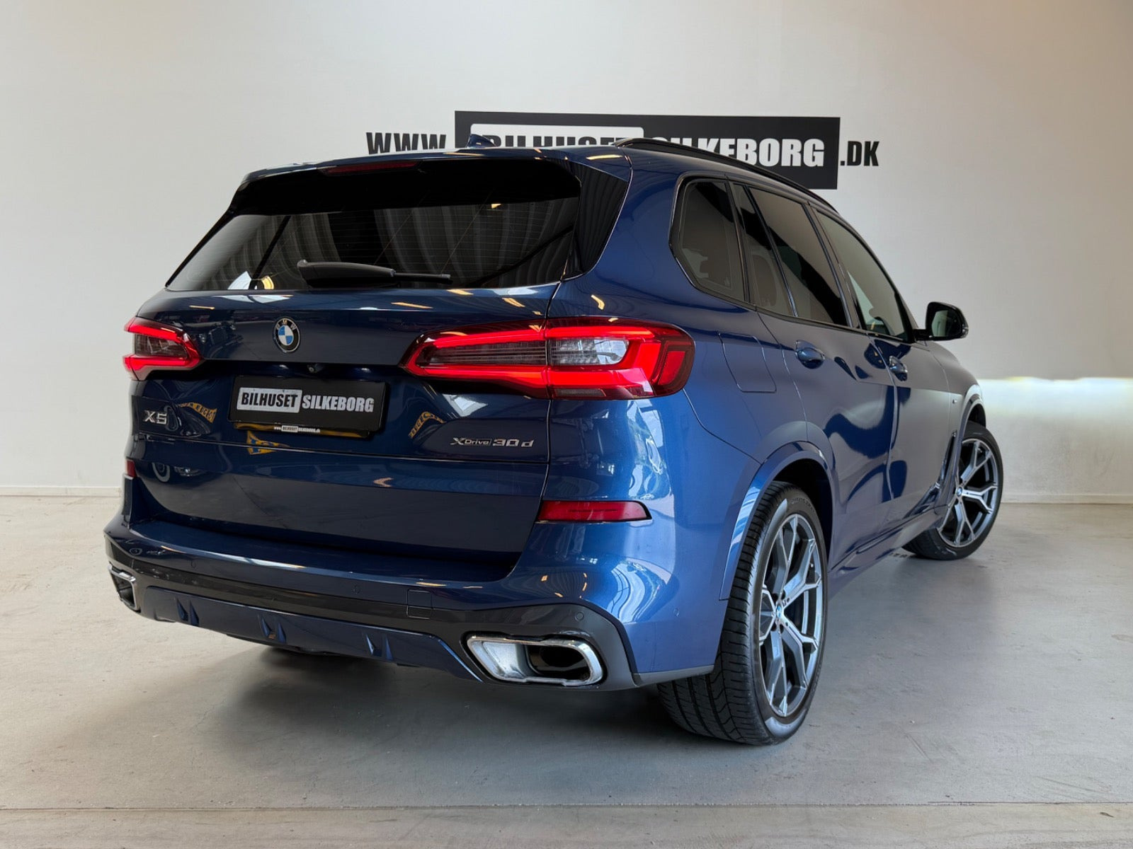 Blå BMW X5 fra 2019