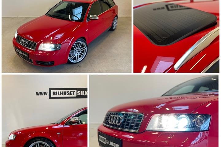 Rød Audi S4 fra 2003