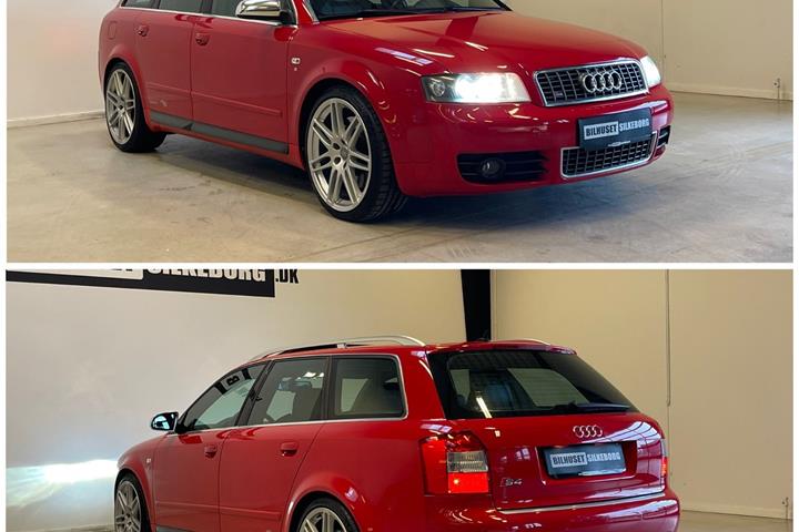 Rød Audi S4 fra 2003