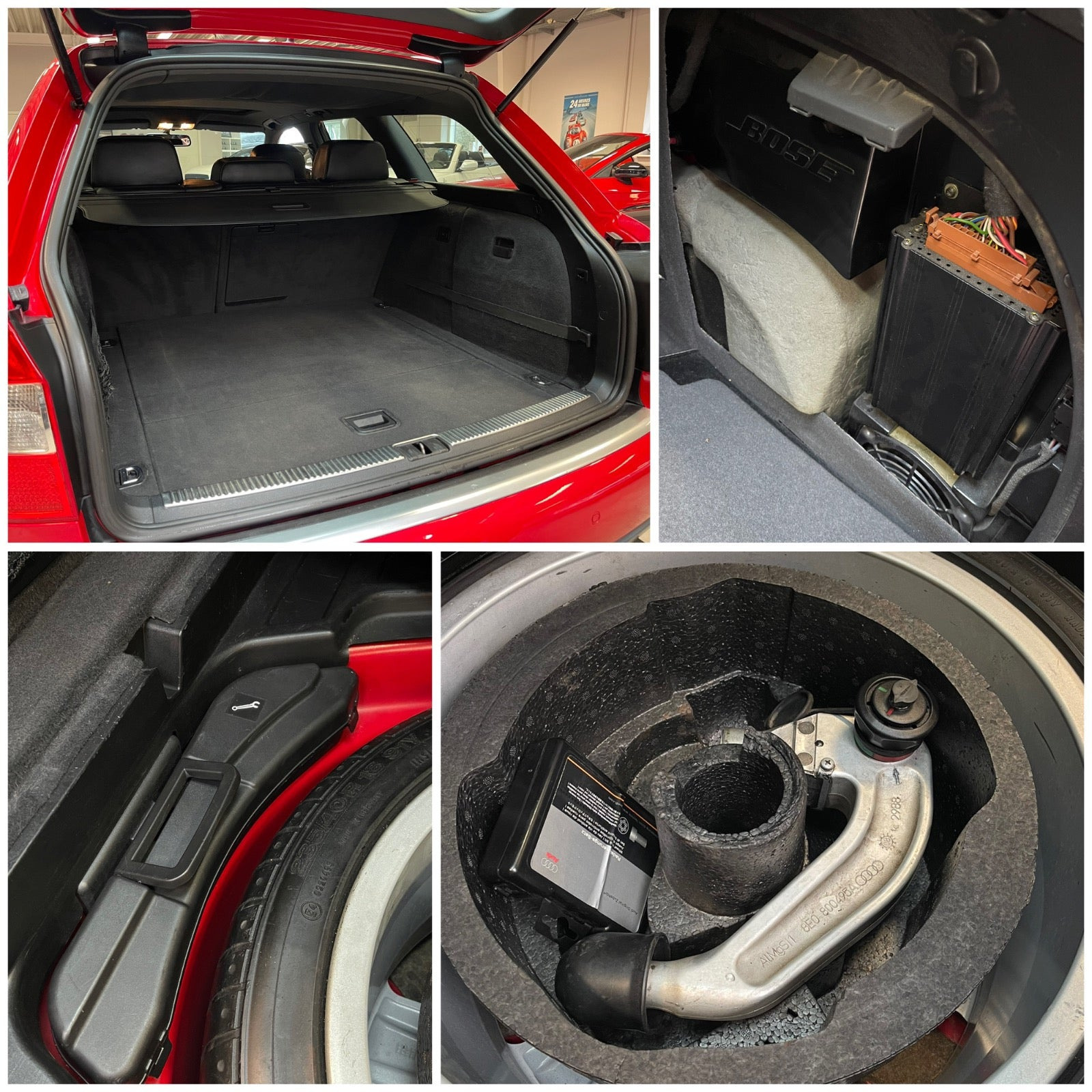 Rød Audi S4 fra 2003