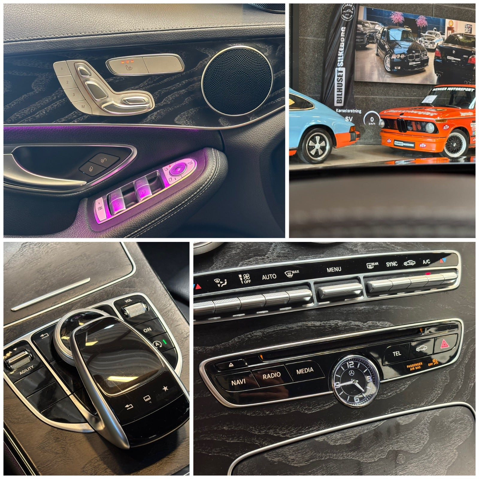 Sort Mercedes C250 fra 2015