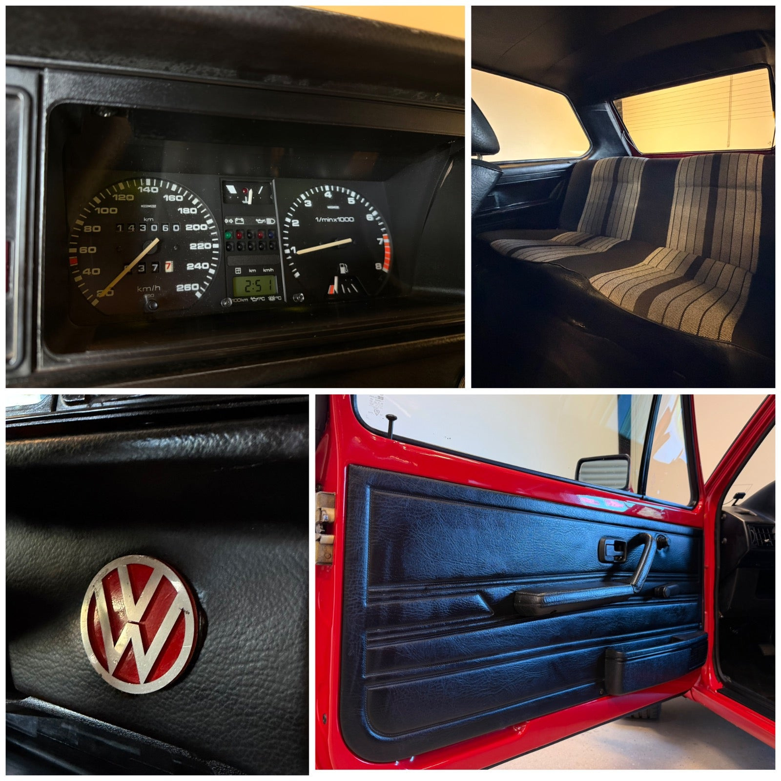 Blå VW Golf I fra 1979