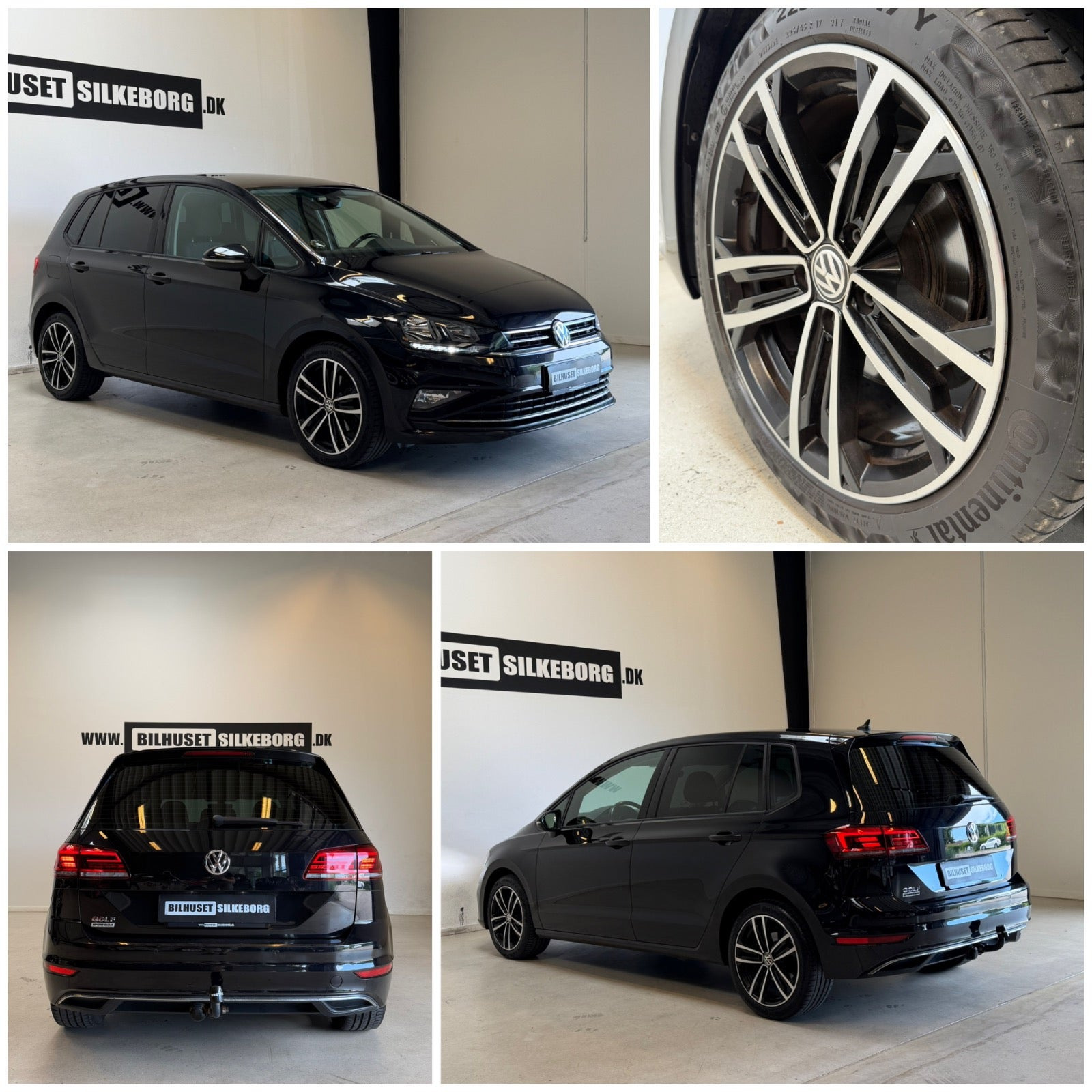 Sort VW Golf Sportsvan fra 2019