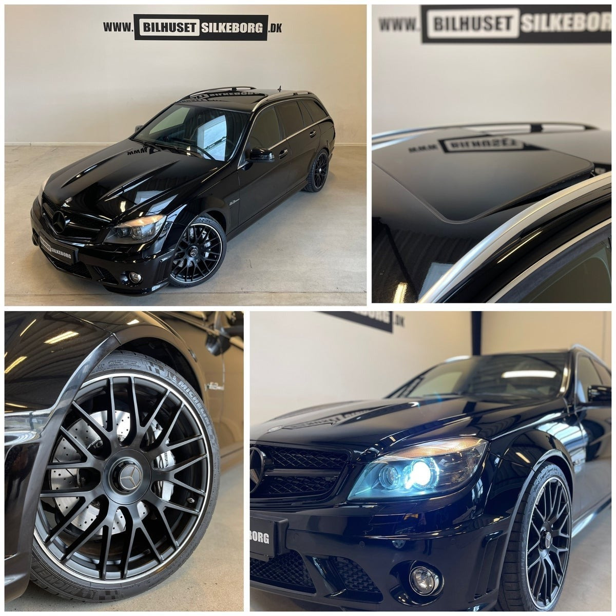 Sort Mercedes C63 fra 2010