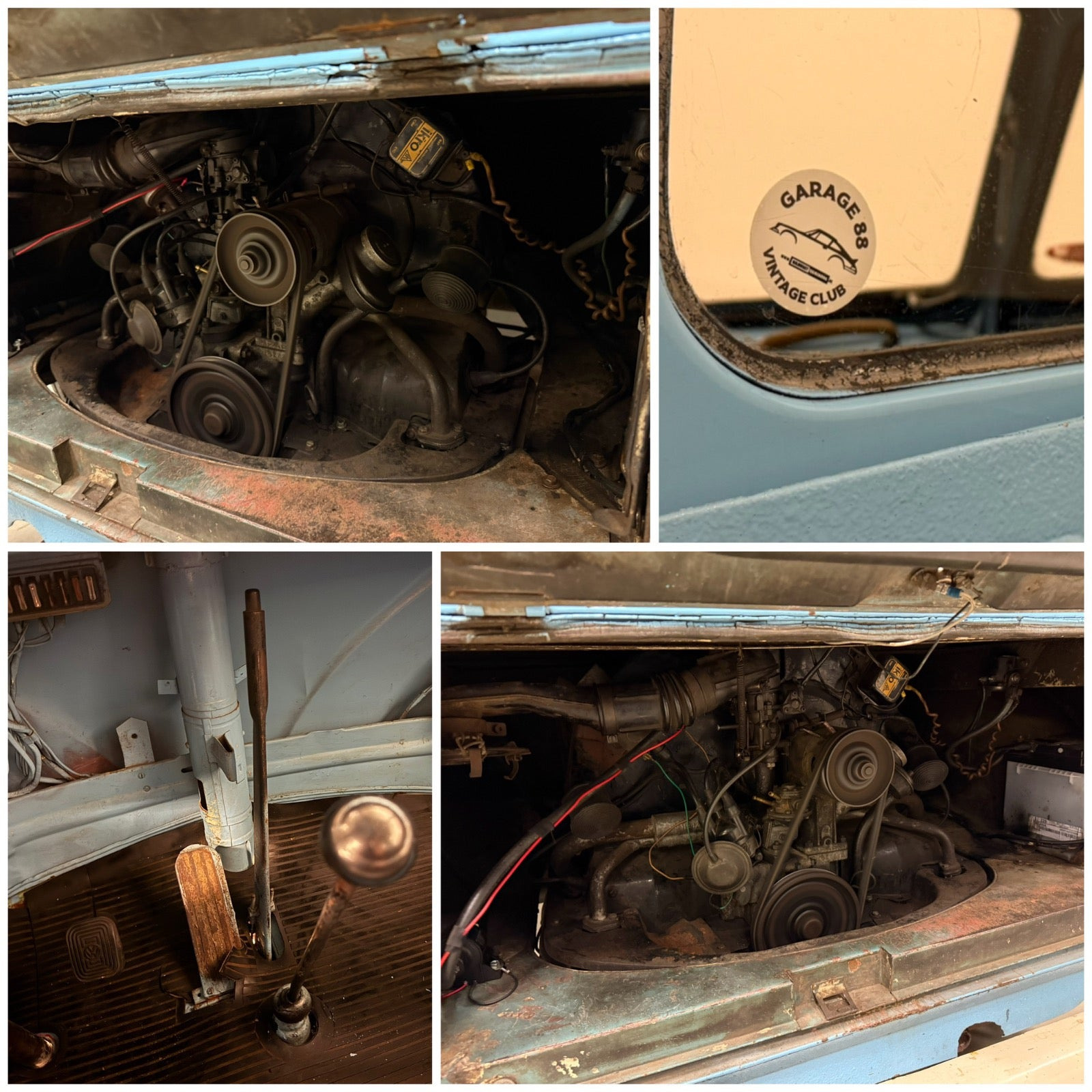 Brun VW T1 fra 1962