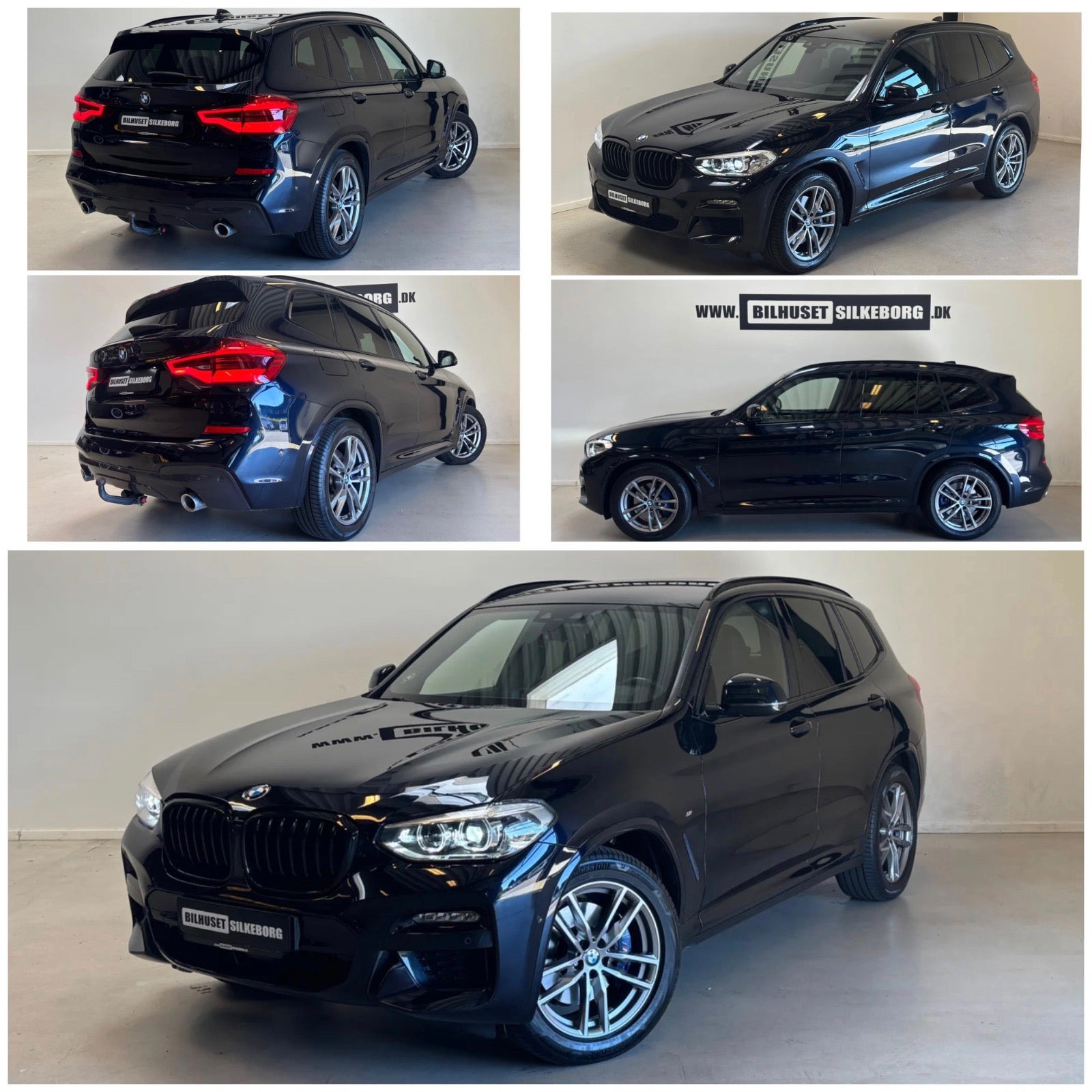 Blå BMW X3 fra 2020