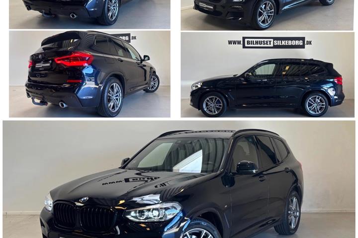 Blå BMW X3 fra 2020