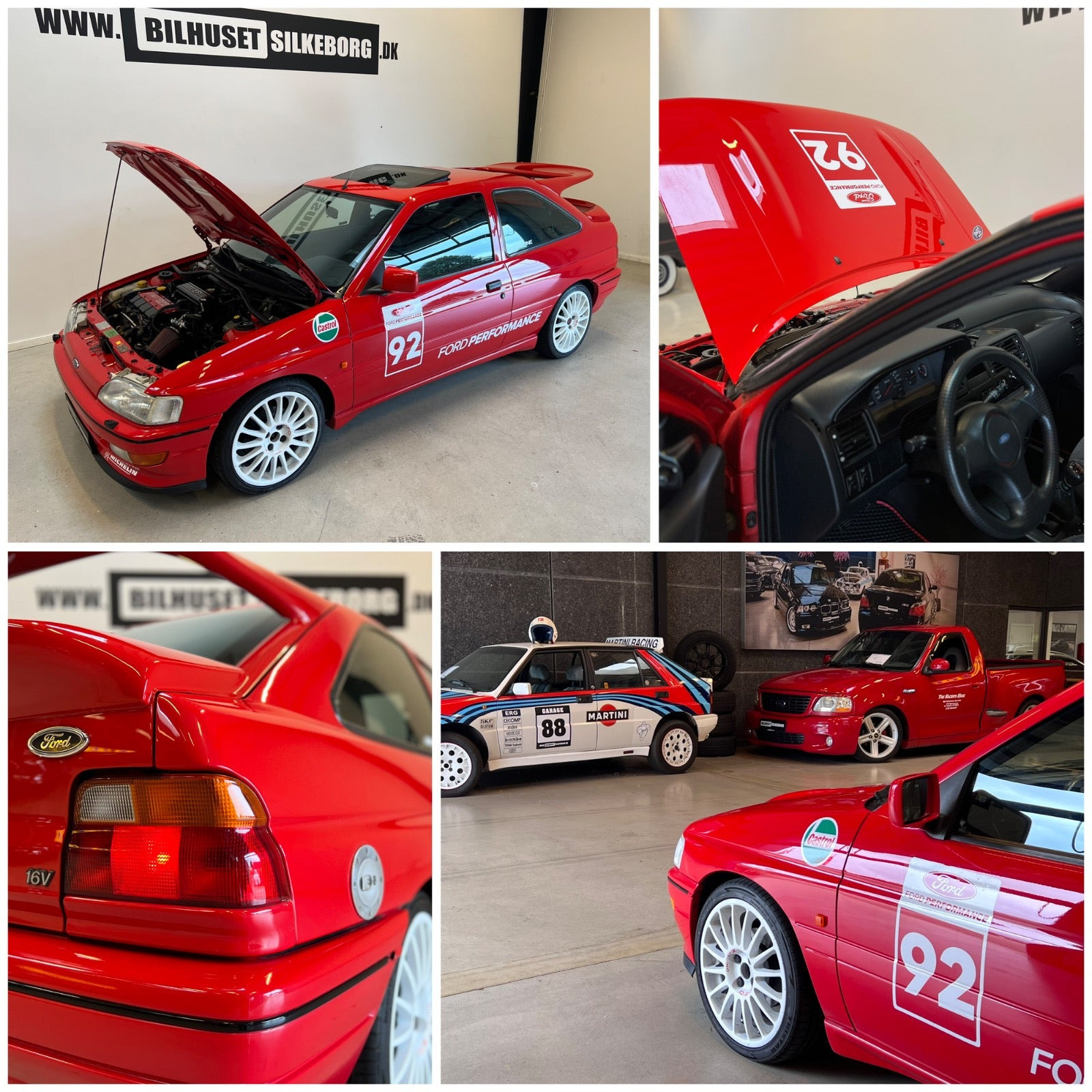 Orange Ford Escort fra 1992