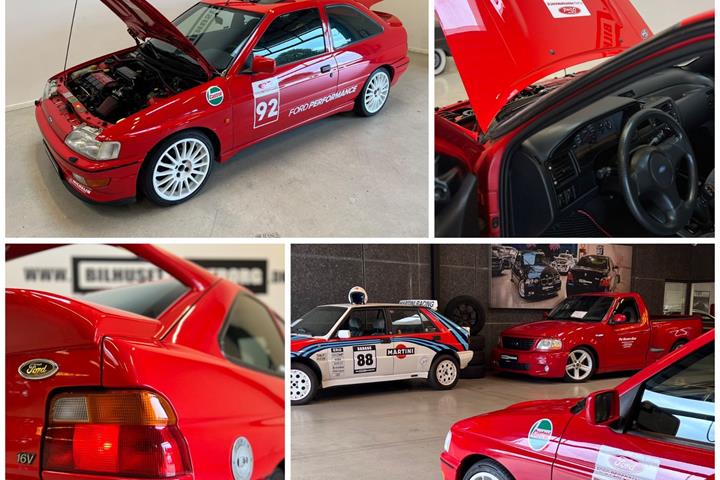 Orange Ford Escort fra 1992