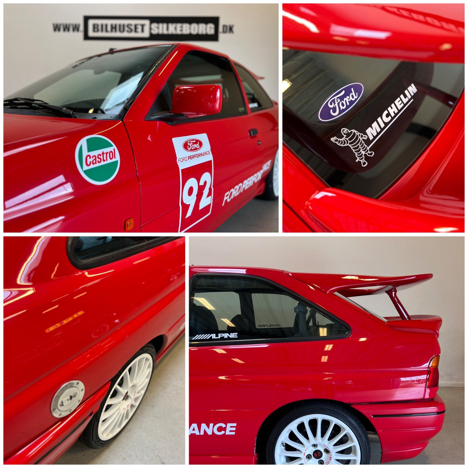 Orange Ford Escort fra 1992