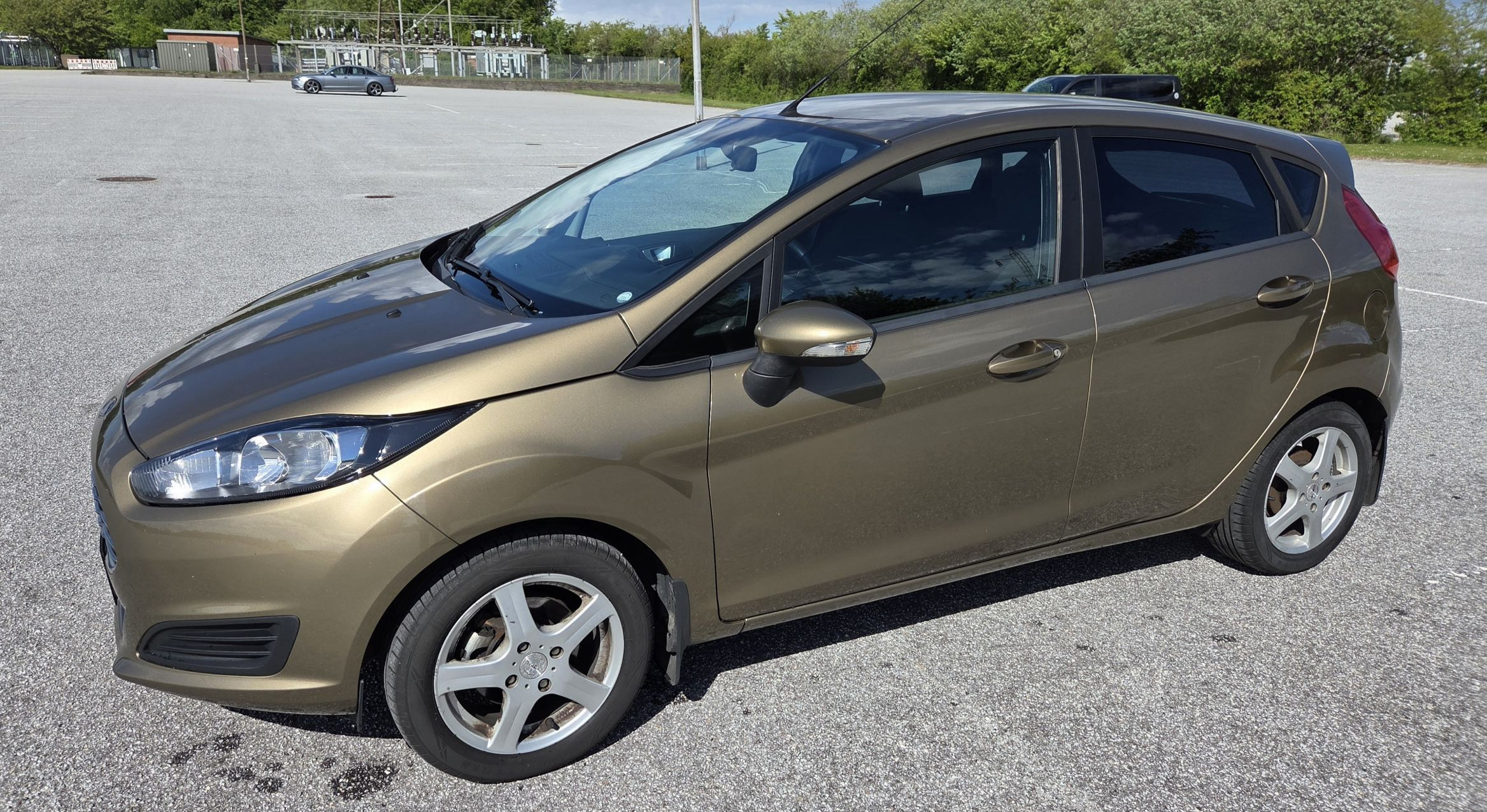 Brun Ford Fiesta fra 2014