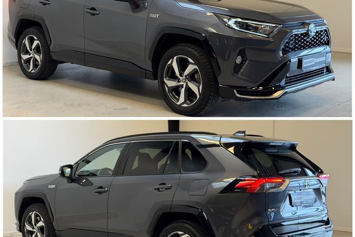 Rød Toyota RAV4 fra 2022