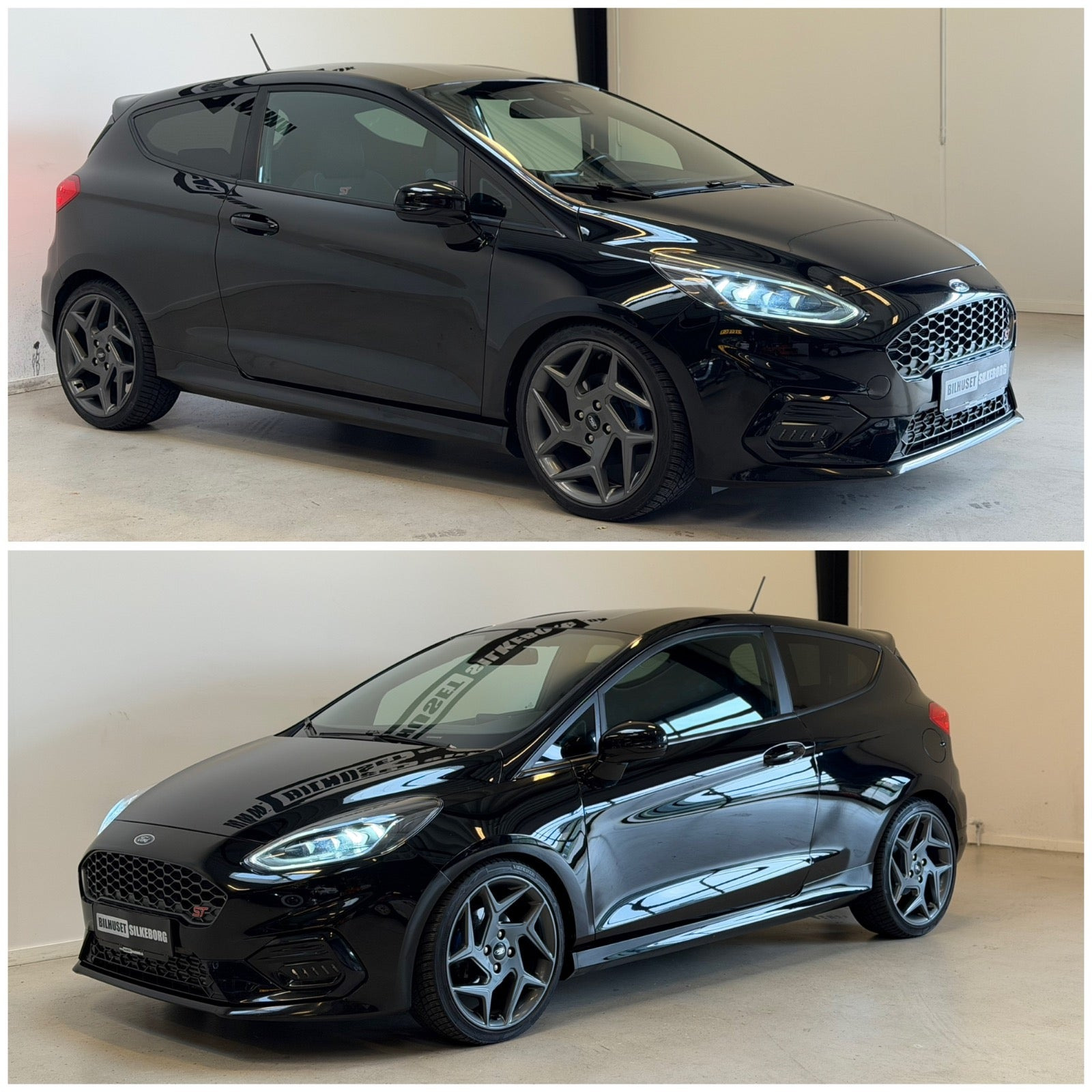 Blå Ford Fiesta fra 2019