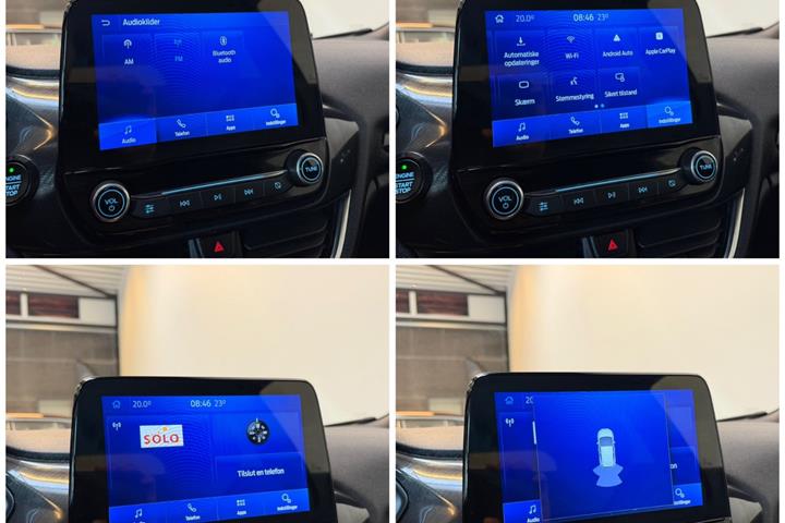 Blå Ford Fiesta fra 2019