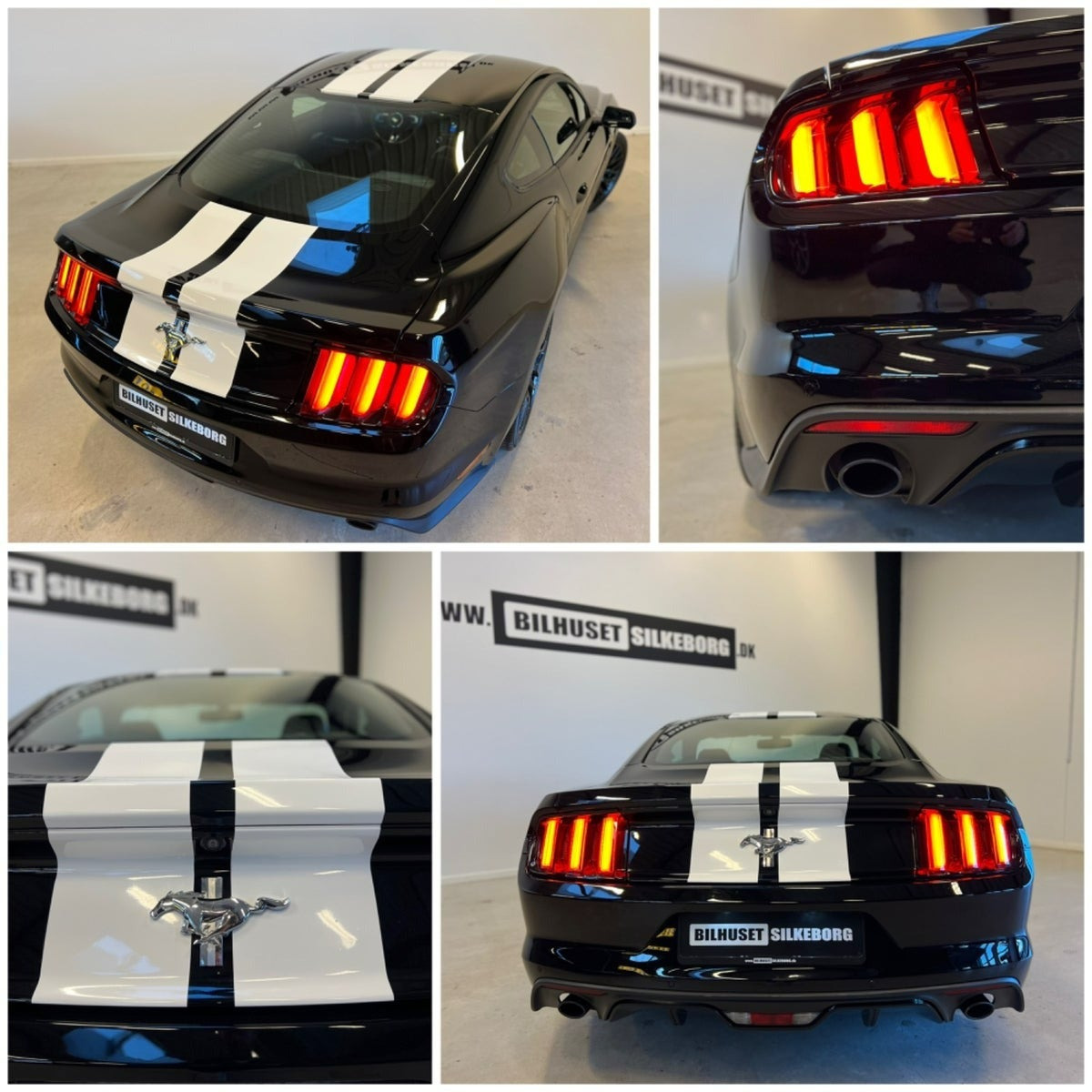 Hvid Ford Mustang fra 2015