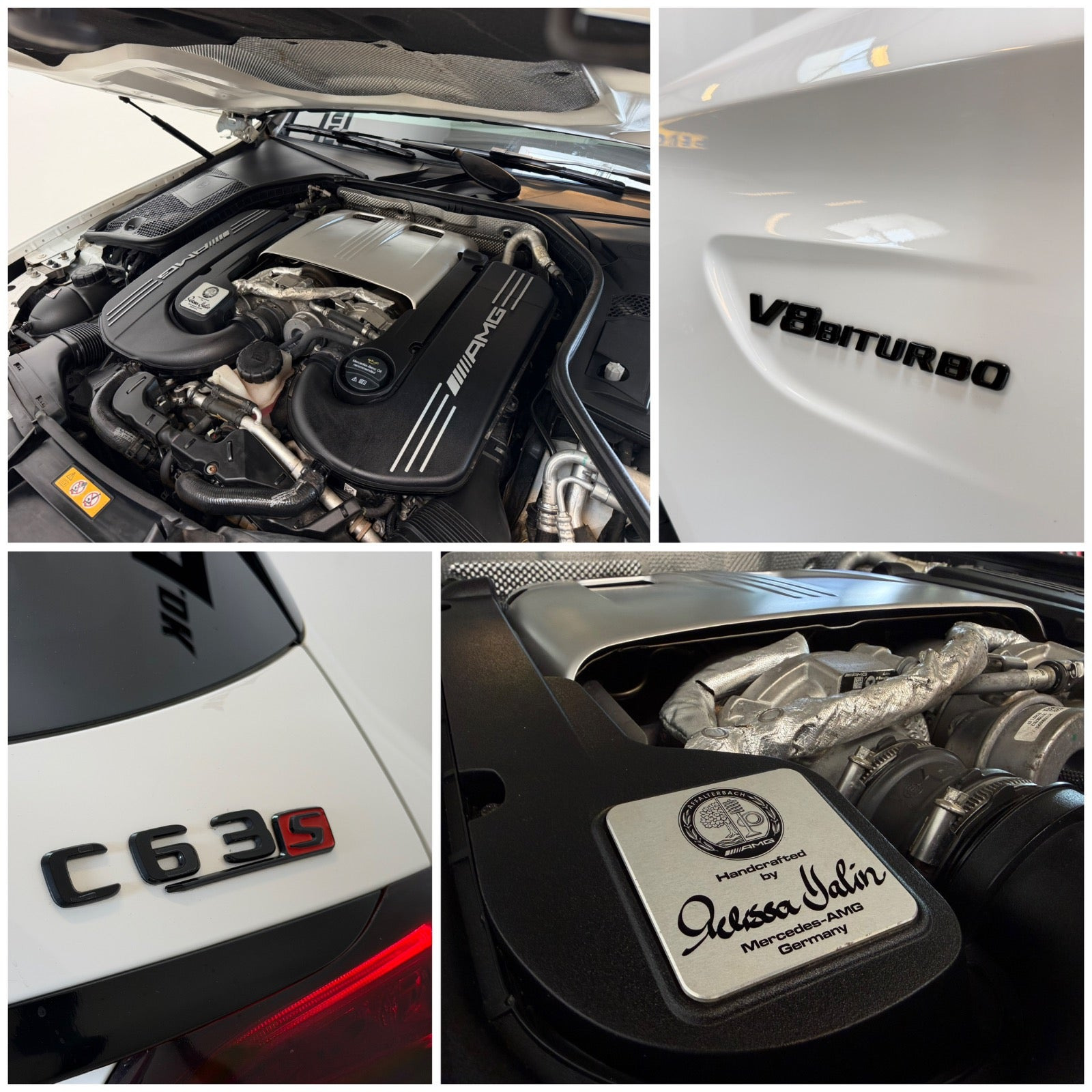 Rød Mercedes C63 fra 2018