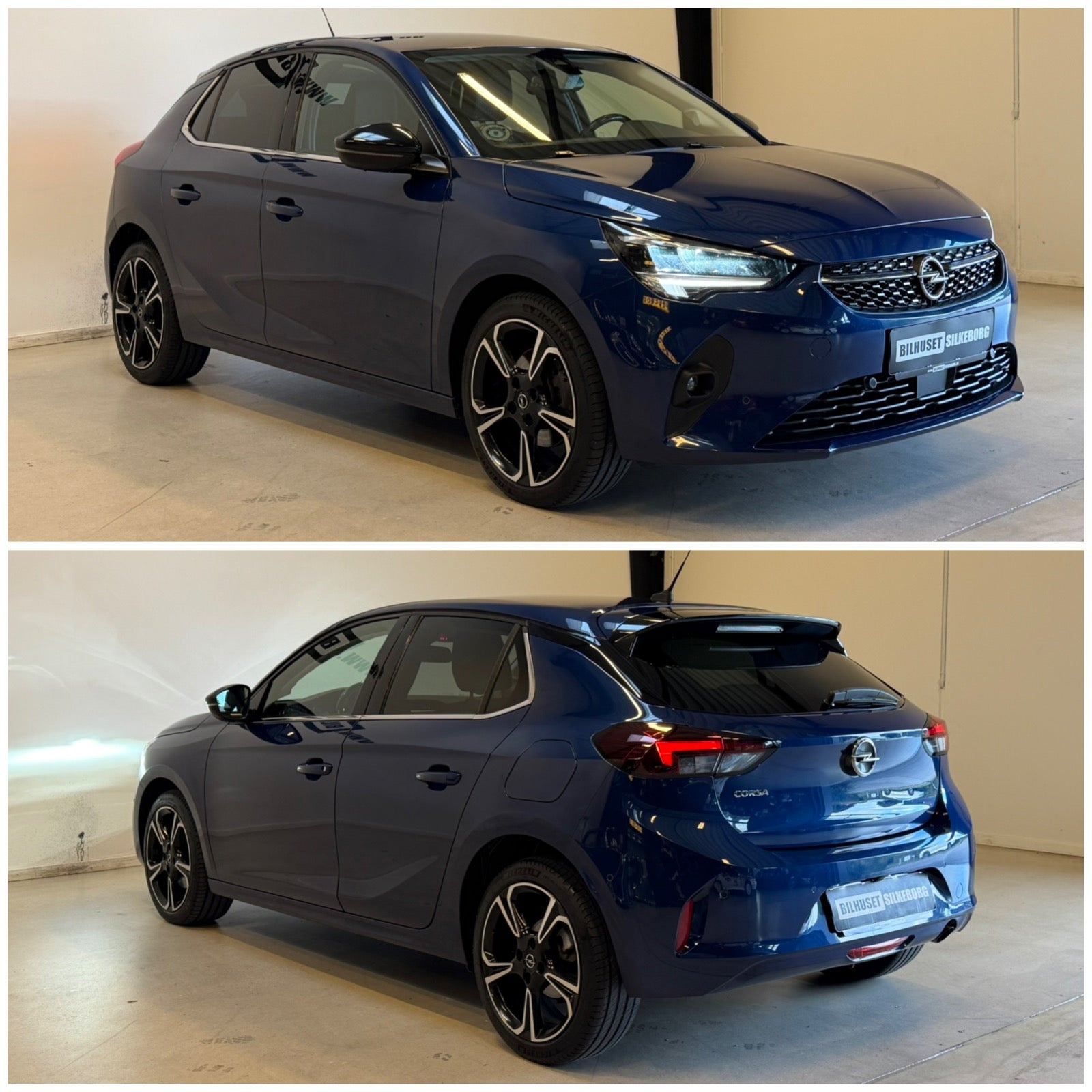 Blå Opel Corsa fra 2020