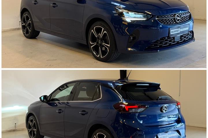 Blå Opel Corsa fra 2020