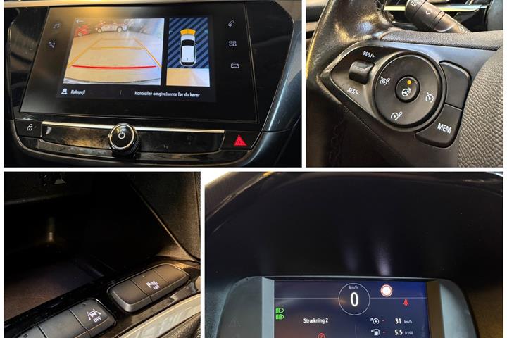 Blå Opel Corsa fra 2020