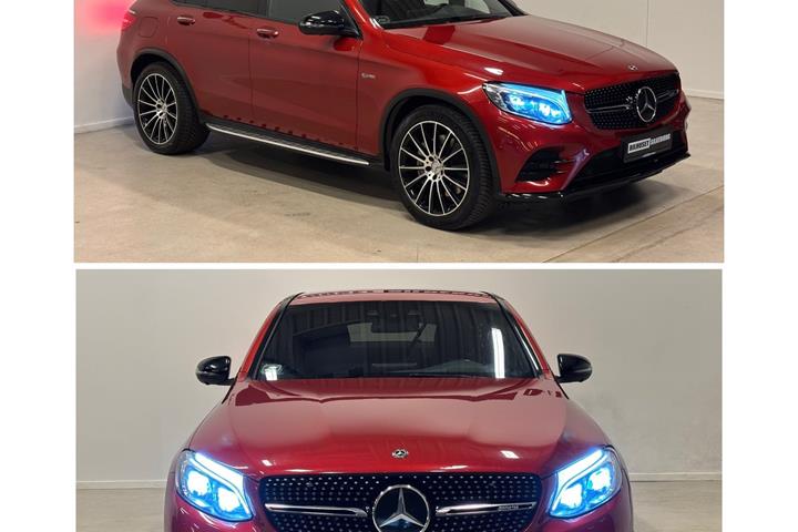 Rød Mercedes GLC43 fra 2017