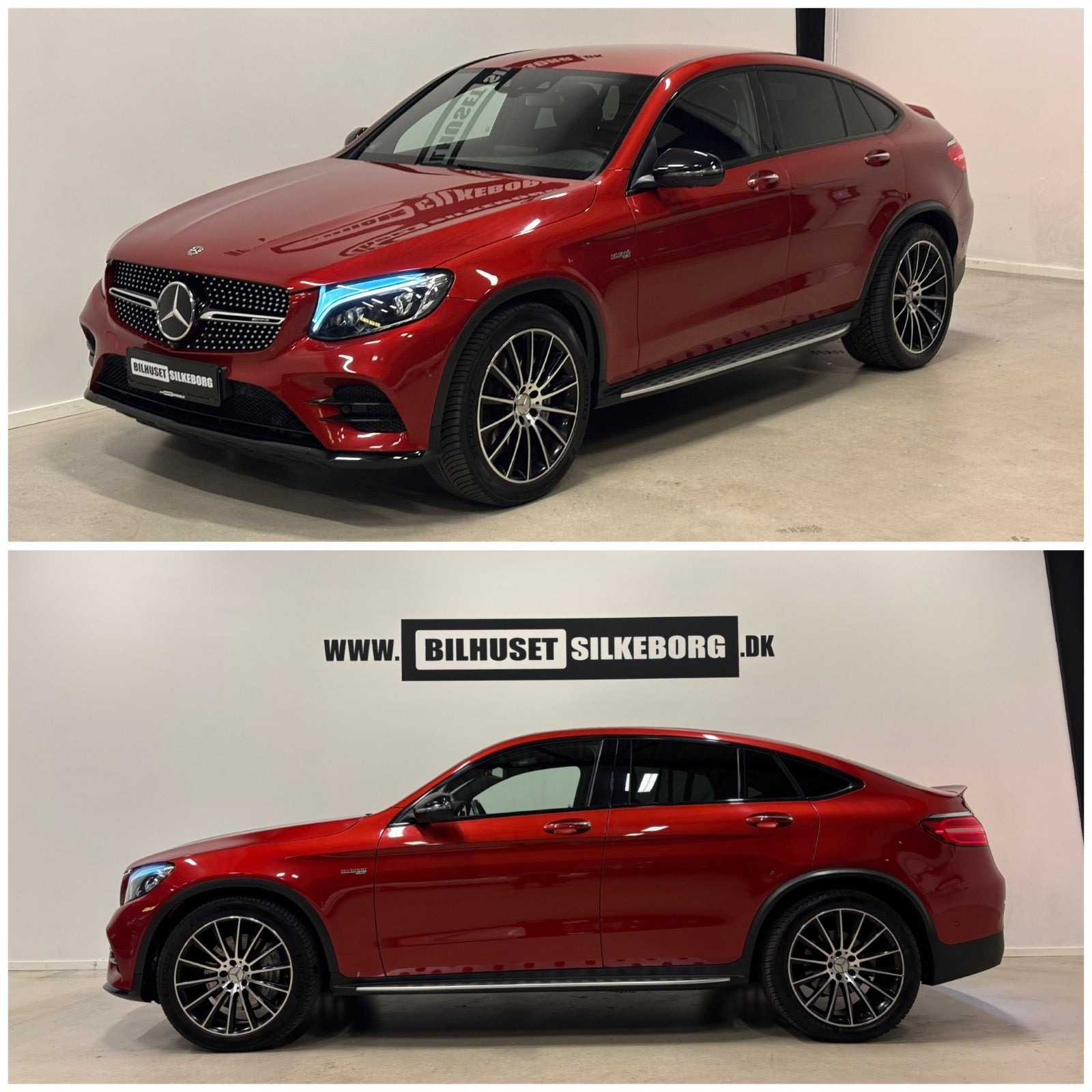Rød Mercedes GLC43 fra 2017
