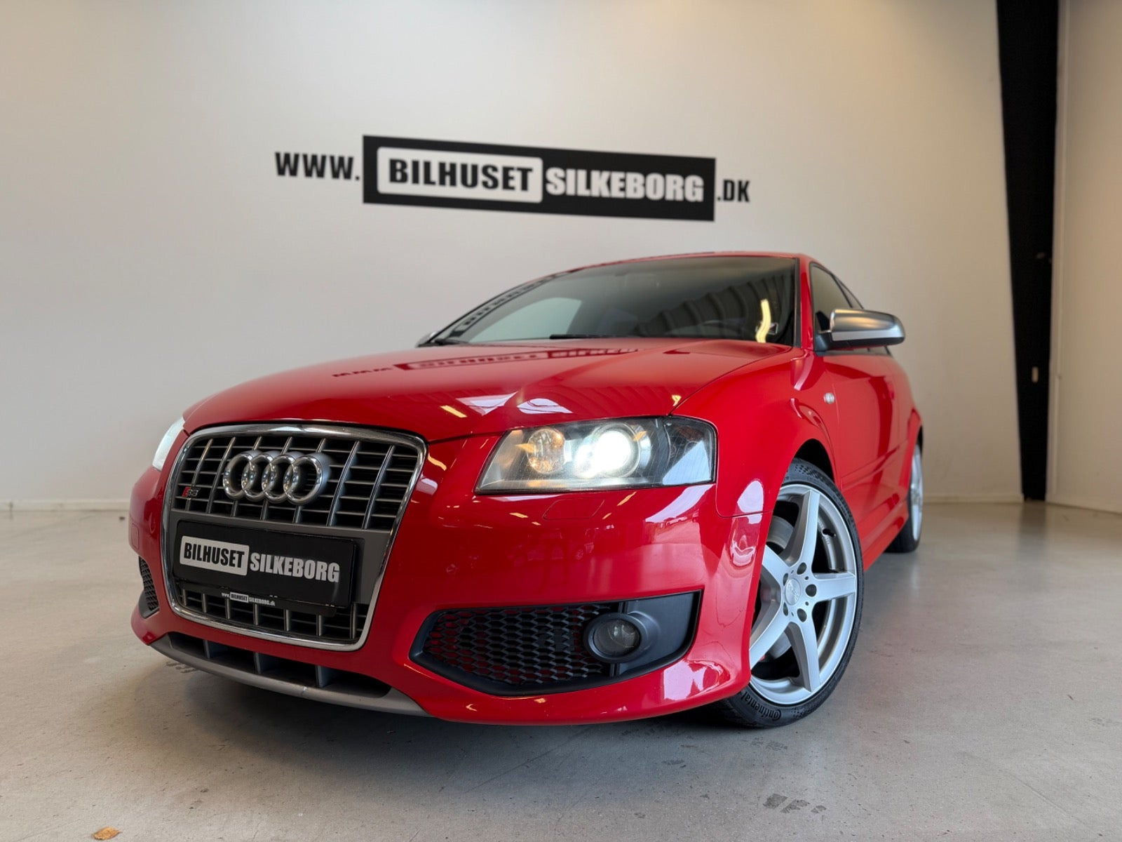 Rød Audi S3 fra 2007